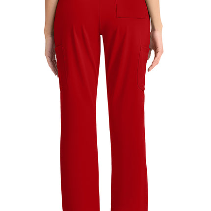 Cherokee Achieve Women's 5-Pocket Straight Leg Pant CK096 - RED