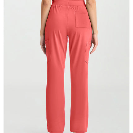 Cherokee Achieve Women's 5-Pocket Straight Leg Pant CK096 - True Coral