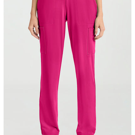 Cherokee Achieve Women's 5-Pocket Straight Leg Pant CK096 - Tropical Hibiscus