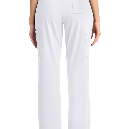 Cherokee Achieve Women's 5-Pocket Straight Leg Pant CK096 - WHITE