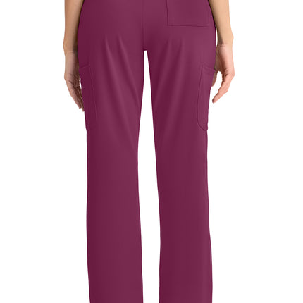 Cherokee Achieve Women's 5-Pocket Straight Leg Pant CK096 - Wine