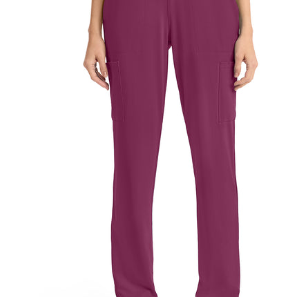 Cherokee Achieve Women's 5-Pocket Straight Leg Pant CK096 - Wine