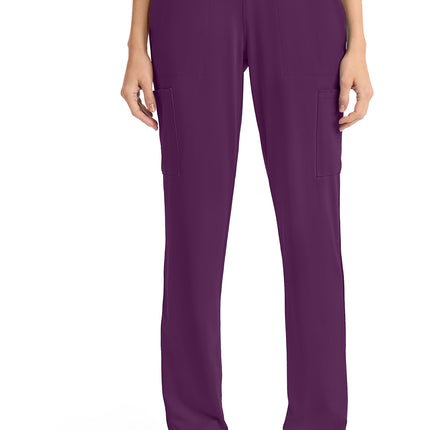 Cherokee Achieve Women's 5-Pocket Straight Leg Pant CK096 - Wild Mulberry