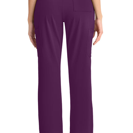 Cherokee Achieve Women's 5-Pocket Straight Leg Pant CK096 - Wild Mulberry