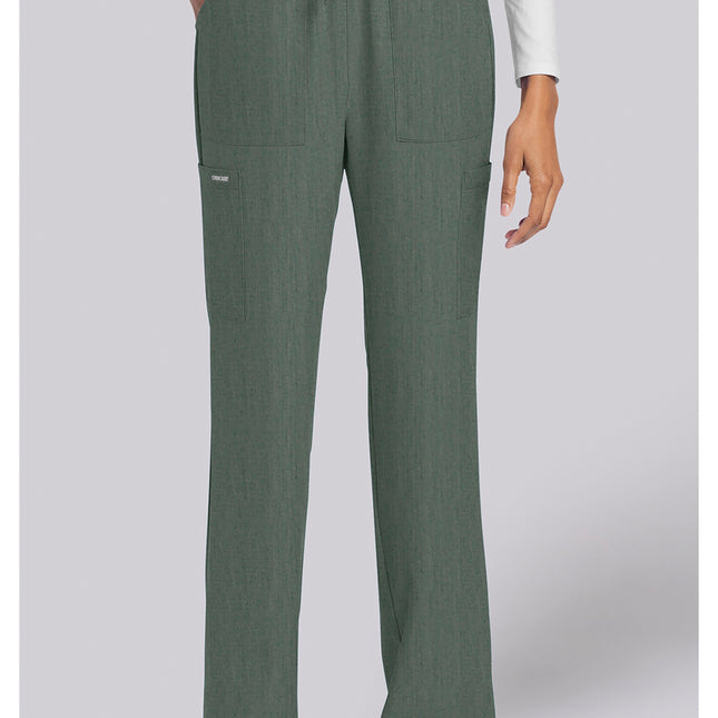 Cherokee Workwear Originals Ultra Straight Leg Trouser Pant CK272AV - Heather Forest Moss