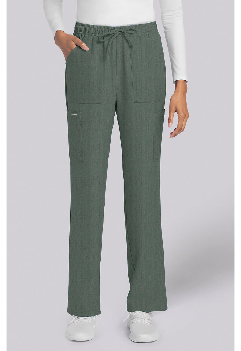 Cherokee Workwear Originals Ultra Straight Leg Trouser Pant CK272AV - Heather Forest Moss