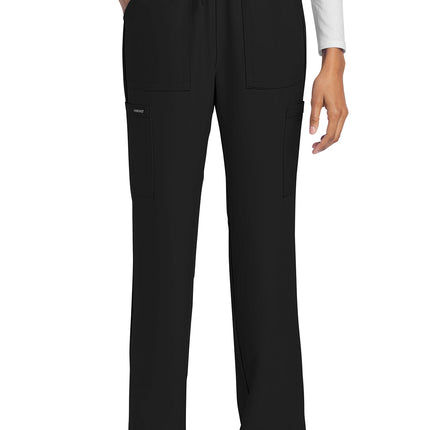 Cherokee Workwear Originals Ultra Mid Rise Drawstring Trouser Cargo Pant CK272A - Black