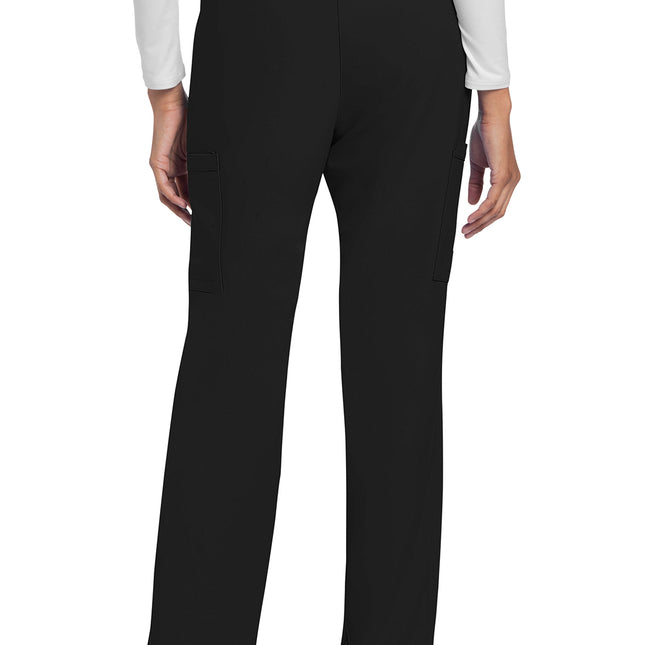 Cherokee Workwear Originals Ultra Mid Rise Drawstring Trouser Cargo Pant CK272A - Black