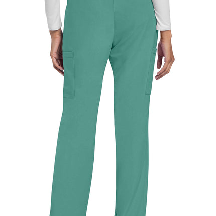 Cherokee Workwear Originals Ultra Mid Rise Drawstring Trouser Cargo Pant CK272A - Botanical Green