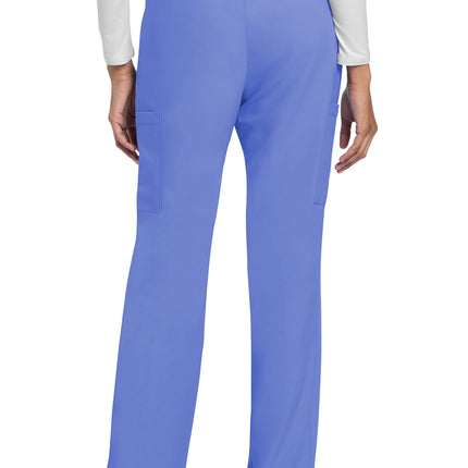Cherokee Workwear Originals Ultra Mid Rise Drawstring Trouser Cargo Pant CK272A - Ciel Blue
