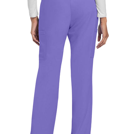Cherokee Workwear Originals Ultra Mid Rise Drawstring Trouser Cargo Pant CK272A - Electric Lavender