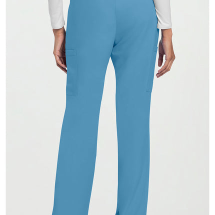 Cherokee Workwear Originals Ultra Mid Rise Drawstring Trouser Cargo Pant CK272A - Heritage Blue