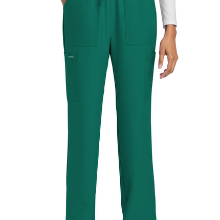 Cherokee Workwear Originals Ultra Mid Rise Drawstring Trouser Cargo Pant CK272A - Hunter Green