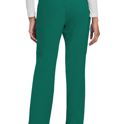 Cherokee Workwear Originals Ultra Mid Rise Drawstring Trouser Cargo Pant CK272A - Hunter Green