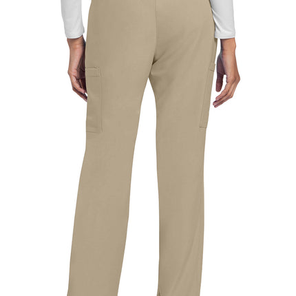 Cherokee Workwear Originals Ultra Mid Rise Drawstring Trouser Cargo Pant CK272A - Khaki