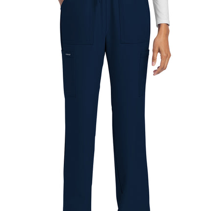 Cherokee Workwear Originals Ultra Mid Rise Drawstring Trouser Cargo Pant CK272A - Navy