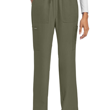 Cherokee Workwear Originals Ultra Mid Rise Drawstring Trouser Cargo Pant CK272A - Olive