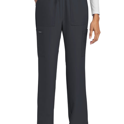 Cherokee Workwear Originals Ultra Mid Rise Drawstring Trouser Cargo Pant CK272A - Pewter