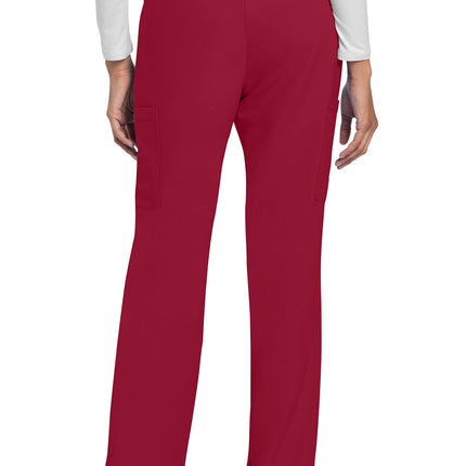 Cherokee Workwear Originals Ultra Mid Rise Drawstring Trouser Cargo Pant CK272A - RED