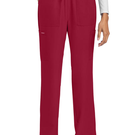 Cherokee Workwear Originals Ultra Mid Rise Drawstring Trouser Cargo Pant CK272A - RED