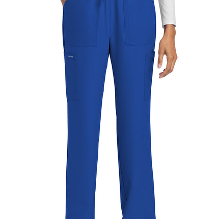 Cherokee Workwear Originals Ultra Mid Rise Drawstring Trouser Cargo Pant CK272A - Royal