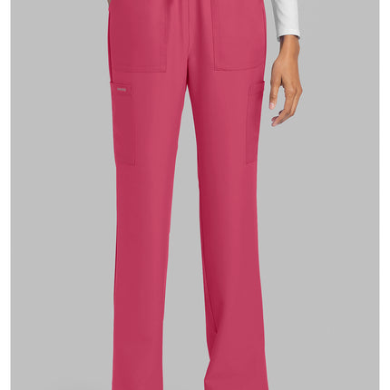 Cherokee Workwear Originals Ultra Mid Rise Drawstring Trouser Cargo Pant CK272A - Rapture Rose