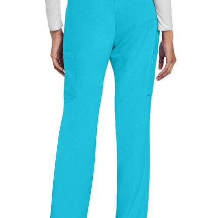 Cherokee Workwear Originals Ultra Mid Rise Drawstring Trouser Cargo Pant CK272A - Turquoise