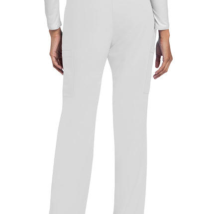 Cherokee Workwear Originals Ultra Mid Rise Drawstring Trouser Cargo Pant CK272A - White