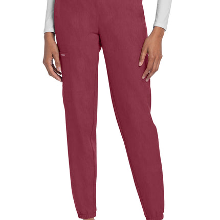 Cherokee Workwear Originals Ultra Mid Rise Jogger CK273A - Heather Cranberry