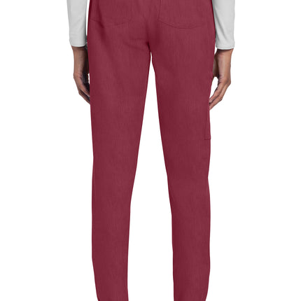 Cherokee Workwear Originals Ultra Mid Rise Jogger CK273A - Heather Cranberry