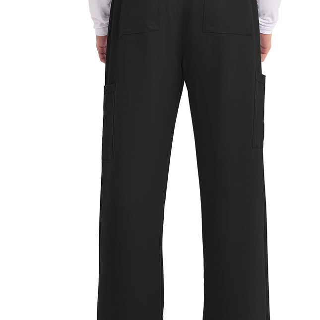 Cherokee Workwear Originals Ultra Men's Mid Rise Zip Fly Straight Leg Pant CK279A - Black