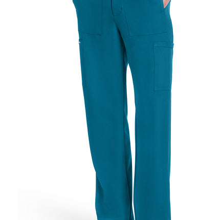 Cherokee Workwear Originals Ultra Men's Mid Rise Zip Fly Straight Leg Pant CK279A - Caribbean Blue