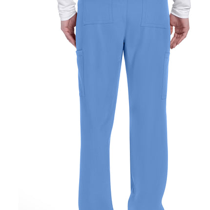 Cherokee Workwear Originals Ultra Men's Mid Rise Zip Fly Straight Leg Pant CK279A - Ciel Blue