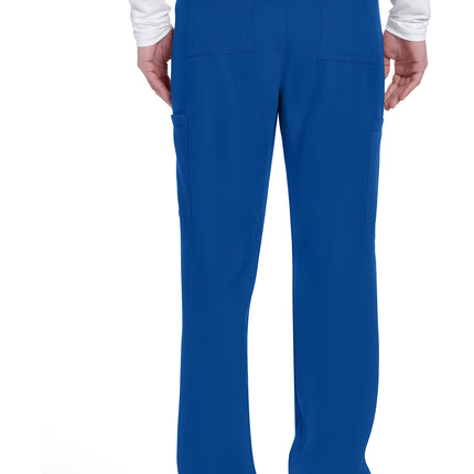 Cherokee Workwear Originals Ultra Men's Mid Rise Zip Fly Straight Leg Pant CK279A - Galaxy Blue