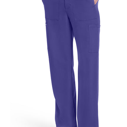 Cherokee Workwear Originals Ultra Men's Mid Rise Zip Fly Straight Leg Pant CK279A - Grape