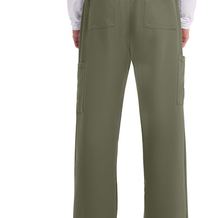 Cherokee Workwear Originals Ultra Men's Mid Rise Zip Fly Straight Leg Pant CK279A - Olive