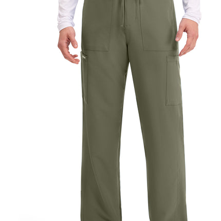 Cherokee Workwear Originals Ultra Men's Mid Rise Zip Fly Straight Leg Pant CK279A - Olive
