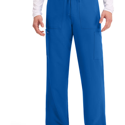 Cherokee Workwear Originals Ultra Men's Mid Rise Zip Fly Straight Leg Pant CK279A - Royal