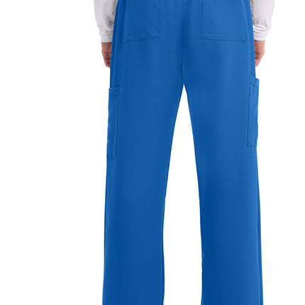 Cherokee Workwear Originals Ultra Men's Mid Rise Zip Fly Straight Leg Pant CK279A - Royal