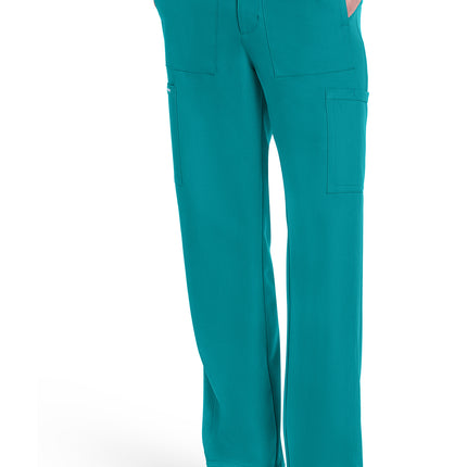 Cherokee Workwear Originals Ultra Men's Mid Rise Zip Fly Straight Leg Pant CK279A - Teal Blue