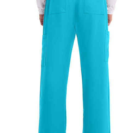 Cherokee Workwear Originals Ultra Men's Mid Rise Zip Fly Straight Leg Pant CK279A - Turquoise