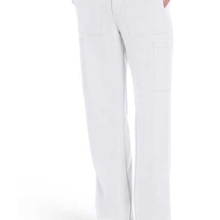 Cherokee Workwear Originals Ultra Men's Mid Rise Zip Fly Straight Leg Pant CK279A - White