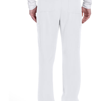 Cherokee Workwear Originals Ultra Men's Mid Rise Zip Fly Straight Leg Pant CK279A - White