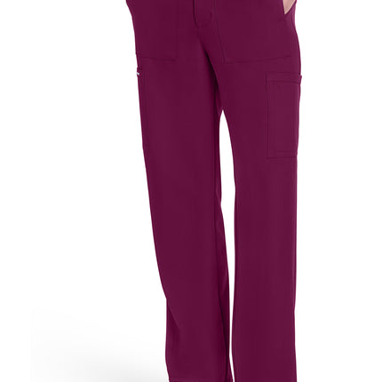 Cherokee Workwear Originals Ultra Men's Mid Rise Zip Fly Straight Leg Pant CK279A - Wine