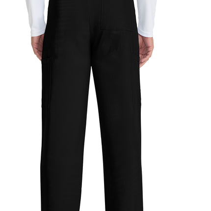 Cherokee Workwear Originals Ultra Unisex Mid Rise Drawstring Straight Pant CK280A - Black