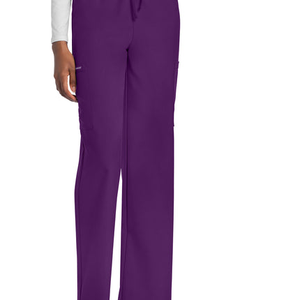 Cherokee Workwear Originals Ultra Unisex Mid Rise Drawstring Straight Pant CK280A - Eggplant