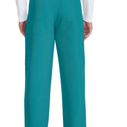 Cherokee Workwear Originals Ultra Unisex Mid Rise Drawstring Straight Pant CK280A - Teal Blue