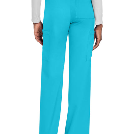 Cherokee Workwear Originals Ultra Unisex Mid Rise Drawstring Straight Pant CK280A - Turquoise