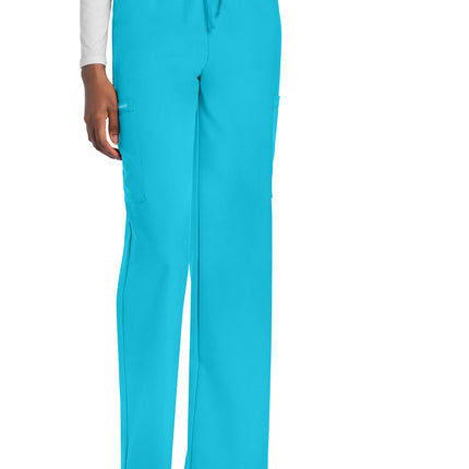 Cherokee Workwear Originals Ultra Unisex Mid Rise Drawstring Straight Pant CK280A - Turquoise