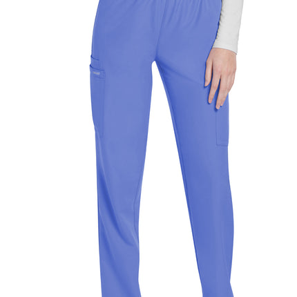 Cherokee Workwear Originals Ultra Mid Rise Pull-on Slim Leg Cargo Pant CK281A - Ciel Blue